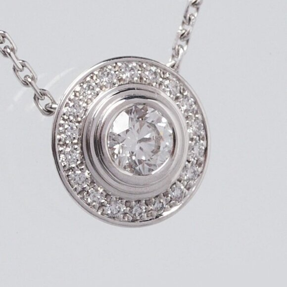 Cartier 18k White Gold and Diamond d'Amour Small Model Necklace - Picture 3 of 8